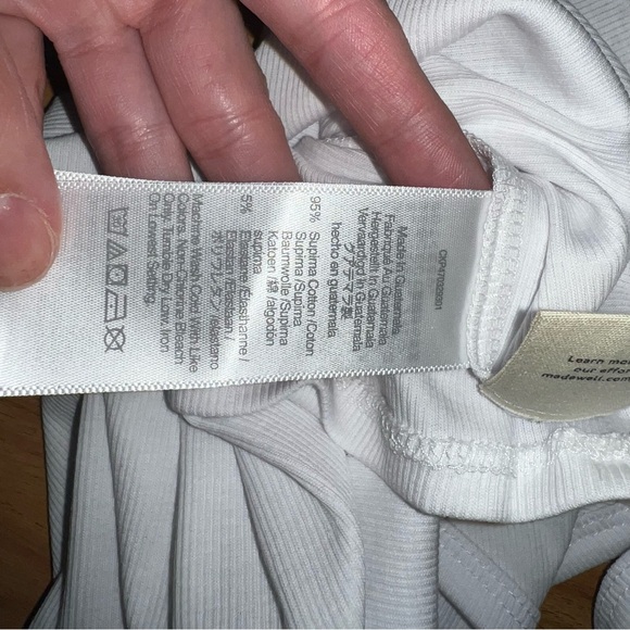 Madewell white halter tank - Picture 8 of 9